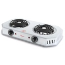 RamtonsRM/253 Double Spiral Plate Plate Table Top Cooker - 2 level temperature setting from simmer to boil