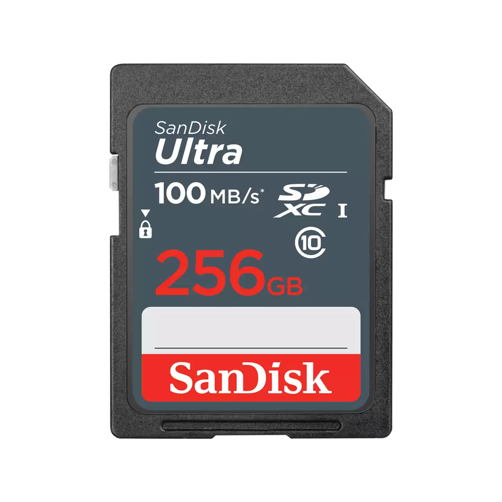 [SDSDUNR-256G-GN3IN-RM-CE] SanDisk Ultra® SDSDUNR-256G-GN3IN 256GB SDHC™ / SDXC™ Memory Card Up to 100MB/s – High Capacity Storage for Cameras, Video Recording, Photography, and Professional Data Transfer