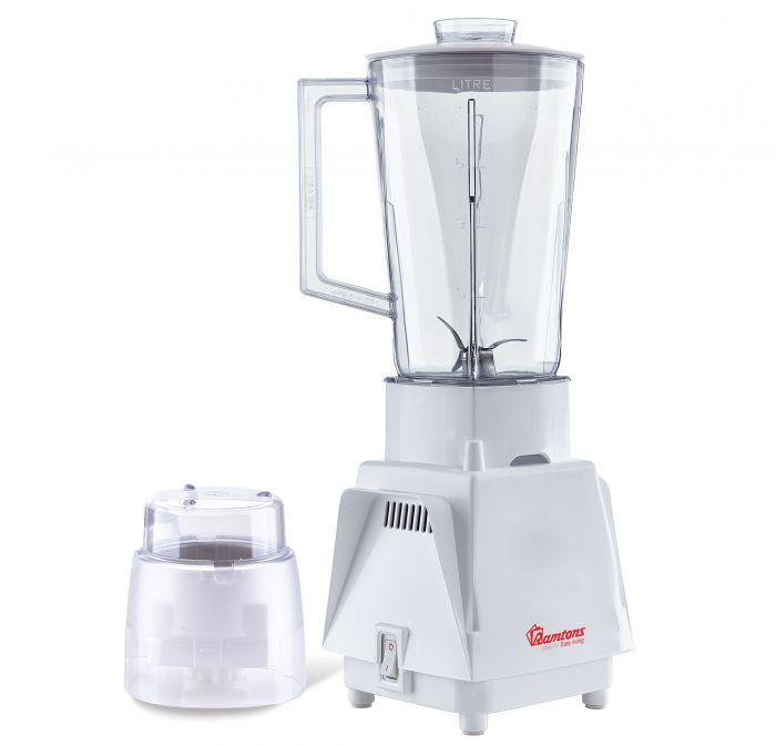 Ramtons RM/498 1.25 Litres Blender - 500 watts motor, 1 speed + pulse, With coffee grinder mill
