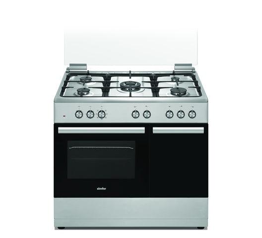 Simfer 9506NEI 5 Gas Cooker - Electric Oven, Cylinder Compartment