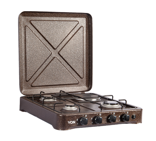 Von O-431.C/ VAC4F300C 3 Gas + 1 Electric  Table Top Cooker - Metallic Lid