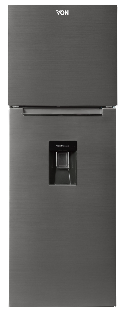 Von VART-47NHS 341 Liters Double Door Refrigerator - 2L water dispenser, Frost-free, 4-star freezer rating