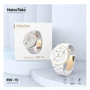 Haino Teko Germany RW-15 Ceramic Smart Watch - Heart Rate Sensor, Wireless charger,  Step Counter,Sleep Monitor