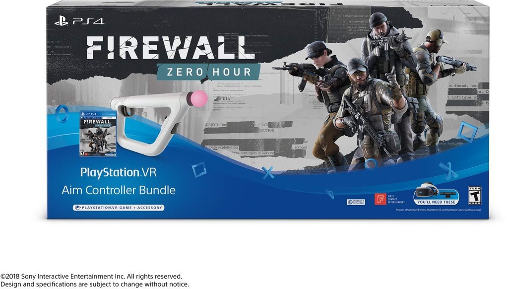 Sony  PS4 Firewall Zero Hour Bundle Playstation VR - PS VR headset required, PS Camera required, PS VR aim controller enabled