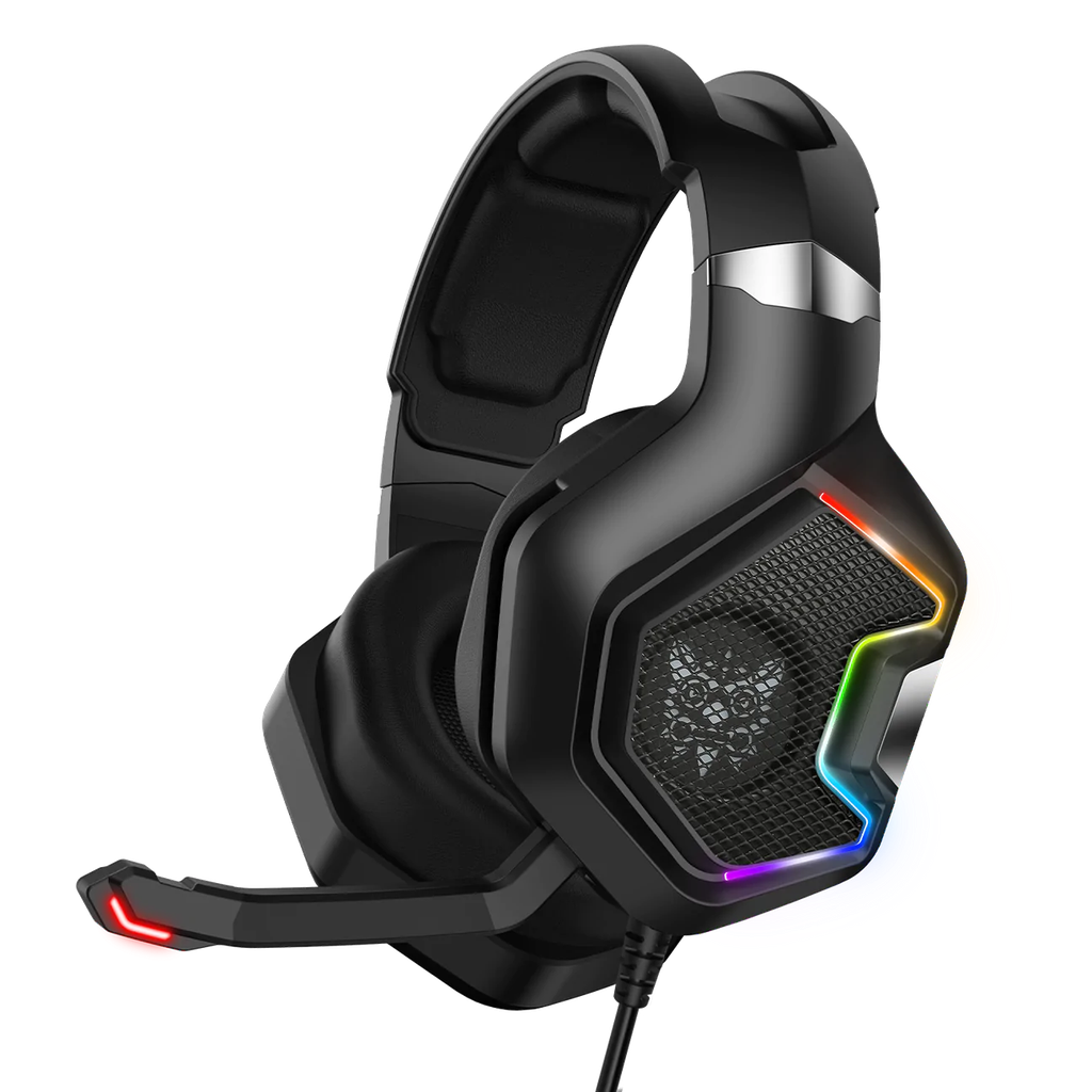 Onikuma K10 PRO Wired Gaming Headset - with Noise Cancellation, RGB LED Light