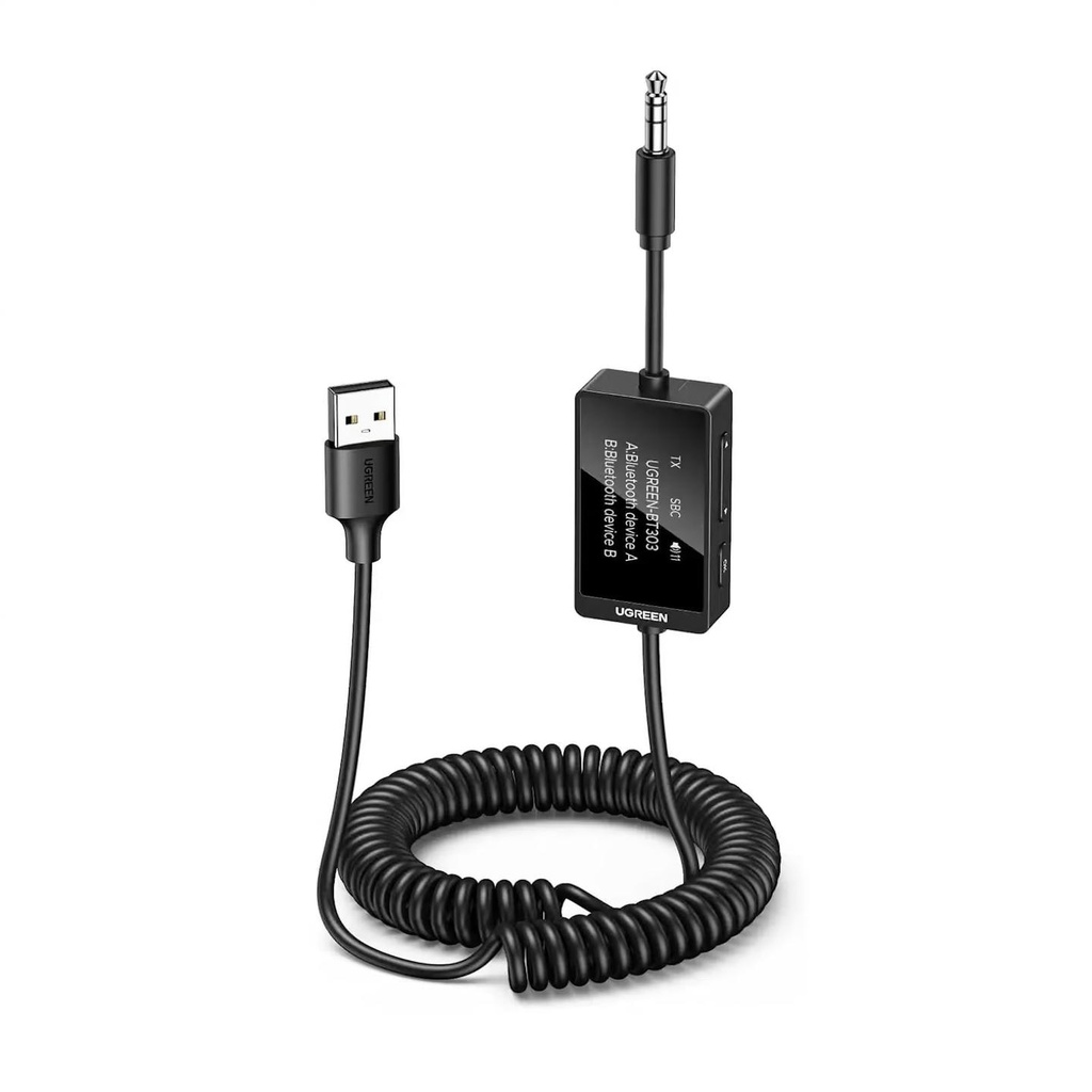 UGREEN BT303 Bluetooth 5.4 Transmitter Receiver 45236 – Dual‑Mode Wireless Audio Adapter for TVs, Headphones, Speakers, and Multimedia Devices