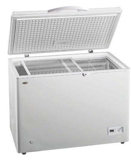 Mika MCF300W (SF380W) 280Ltrs Deep Freezer - Two basket, Cool pack – the maintain cold during power cuts