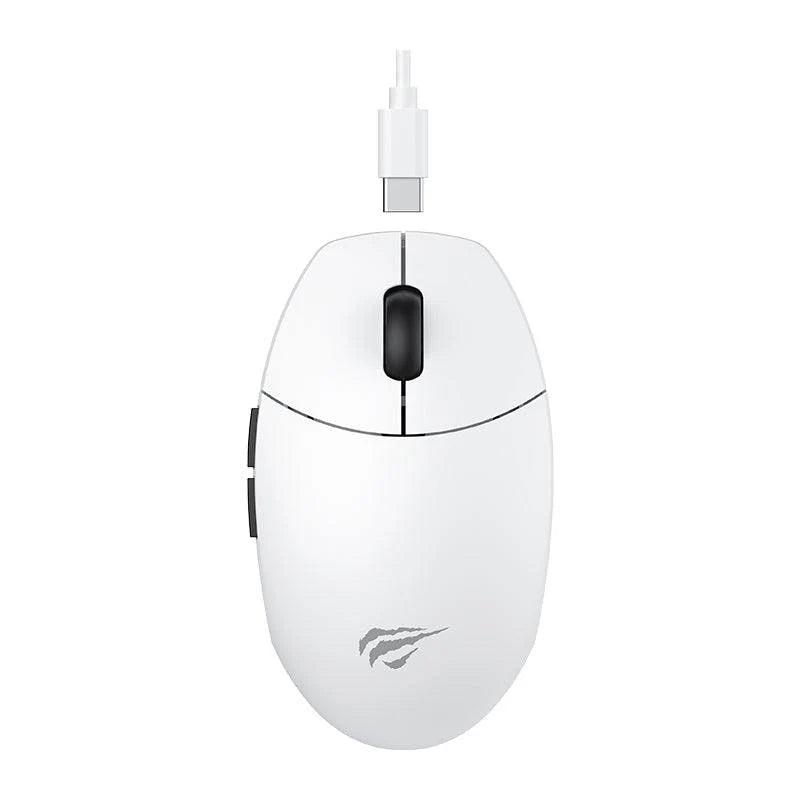 Havit MS1039W Dual Mode Lightweight Wireless Gaming Mouse – 2.4GHz + Bluetooth High Precision Ergonomic Mouse for Gaming, Office, and Professional Use