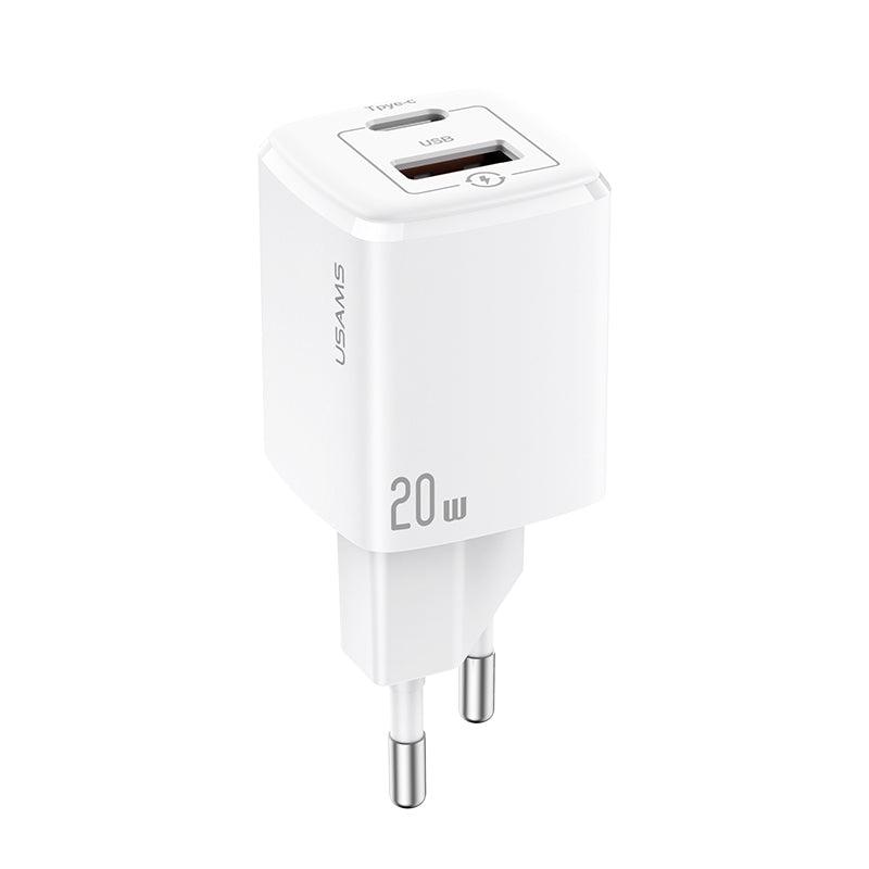 USAMS US-CC128 T37 Super Si QC3.0 PD Fast Charger 20W EU (CC128TC02)