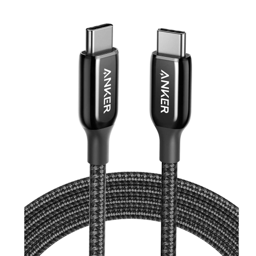 Anker PowerLine+ III Nylon Braided Cable (A8862H11) -  USB-C To USB-C, 3ft