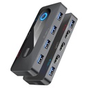 Promate MediaSwitch-KVM 4K@60Hz USB 3.0 KVM Switch – Professional Dual Device Control System for Office, Workstation, and Multimedia Applications