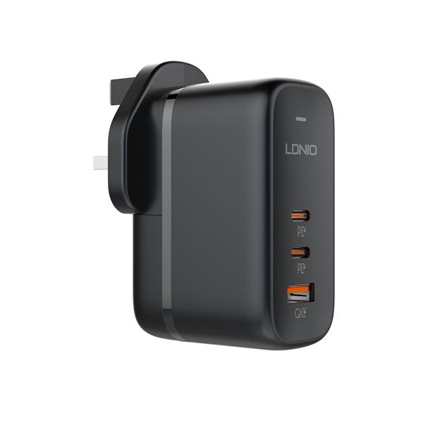 LDNIO Q366 65W GaN Fast Charger – 2 USB-C + USB-A PD QC4+ Travel Adapter