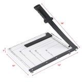 Foska HB801E Stationery Office Paper Trimmer - Stainless Steel, Single-blade Cutter