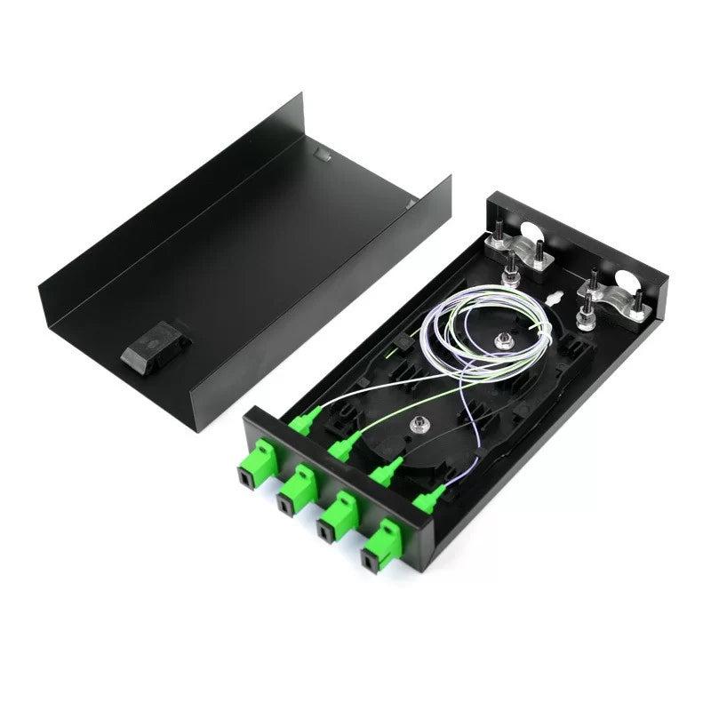 Lightwave LW-ODF-8LC-Load-Met Fiber Patch Panel – 8‑Port Metal Fiber Optic Distribution Panel for Professional FTTH, Data Center, and Networking Installations