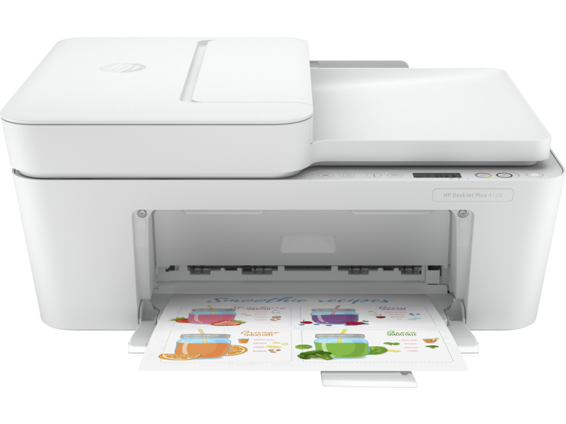 HP DeskJet Plus 4120 All in One Printer (3XV14B) -Connect to your computer, tablet, or phone,Work fast and hands-free – the 35-page auto-feeder helps you complete scan and copy