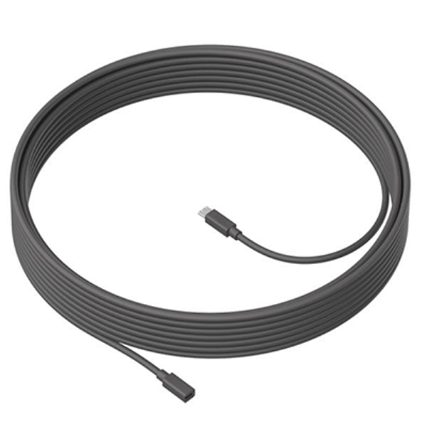 Logitech MeetUp Mic Extension Cable (950-000005) - 10 meters, Expansion Mic for MeetUp