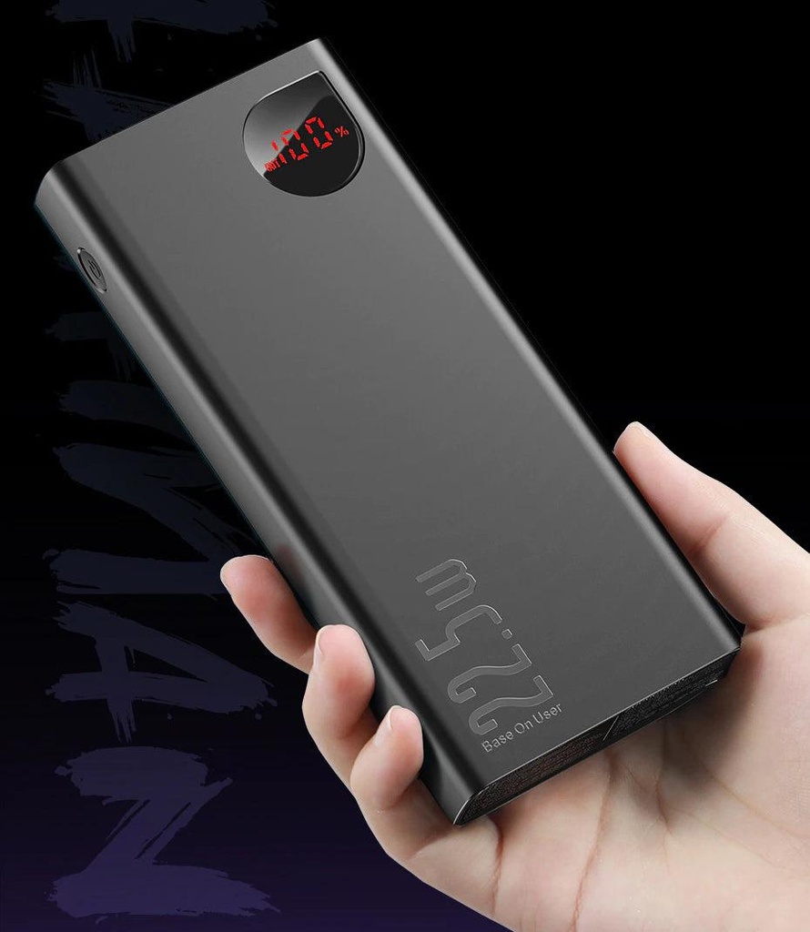 Baseus 22.5W Power Bank - Elf Digital Display Fast Charge, 10000mAh