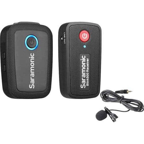 Saramonic Blink 500 B1 Digital Wireless Omni Lavalier Microphone System - Ultracompact Clip-On Transmitter, Ultracompact Dual-Channel Receiver