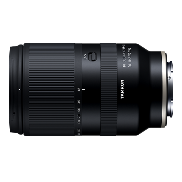 Tamron 18-300mm f/3.5-6.3 Di III-A VC VXD Camera Lens - for Sony E, VXD Linear AF Motor, Maximum Magnification: 1:2