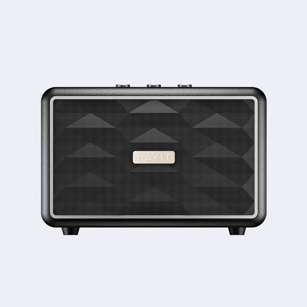 [SK906BT-RM-HW] Havit SK906BT Bluetooth Heavy Bass Wireless Speaker – Heavy Duty Professional Stereo Sound Portable Speaker with Deep Bass Output for Mobile, Outdoor, and Home Entertainment Use