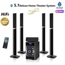 Nunix NU-9090A 5.1 Channel Home Theater System - 30000W PMPO, Bluetooth, Aux/FM ready, USB Support