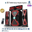 Nunix A17 3.1 CH Home Theatre Speaker System - 12000W PMPO, Bluetooth, USB/SD/FM