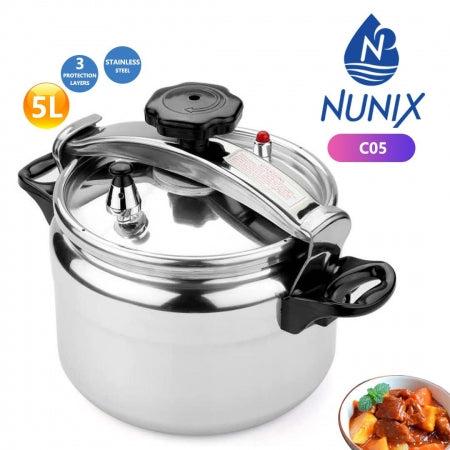 Nunix C07 7Ltrs Pressure Cooker - Explosion-proof Aluminum Pressure Cooker