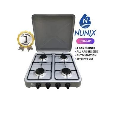 Nunix LT04-01 4 table top Gas burner - Fitted with Auto ignition, 4 Gas burner