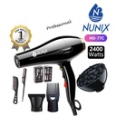 Nunix HD-77C 2400W Professional Hair Blow Dryer - 3-mode temperature button：Cold wind / warm wind / hot wind