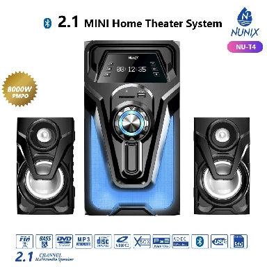 Nunix NU-T4 2.1CH Home Theater System Sub Woofer Speaker - USB/SD,Bluetooth, Amazing Sound, Super Bass surround