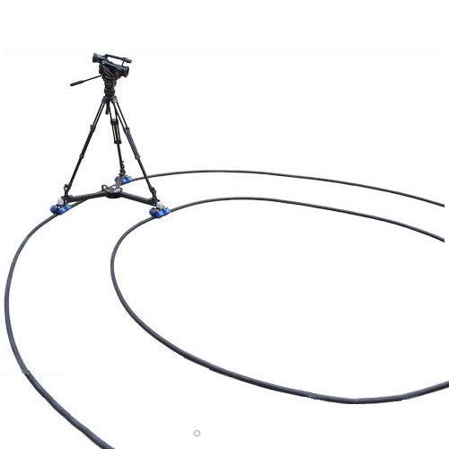 Proaim 36FT Flexi Track Dolly Set - 3 - Easy Glide Dolly Wheel Sets