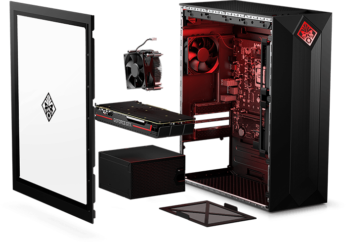 HP Omen T 875-0204jp Obelisk Gaming Desktop Processor (4YR60AA)- AMD Ryzen 5, AMD Ryzen 5(2600), 2TB Hard Disk+512GB SSD, 16GB RAM, 6GB Nvidia GeForce GTX 1060 Graphics card, 1-Year Warranty