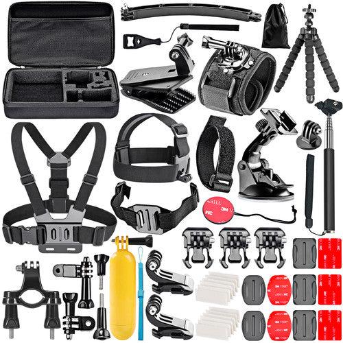 GoPro Accessory Kit - 50 in 1 for GoPro Hero,APEMAN, DBPOWER, Campark, DJI OSMO, Lightdow, SJCAM, Sony, Yi