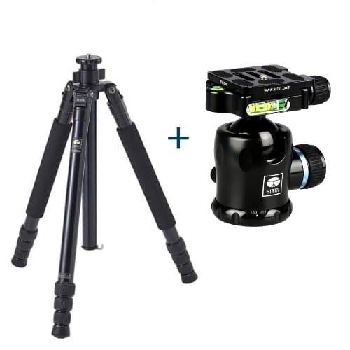 Sirui R2004 Aluminum Tripod - With the Sirui K-20x Ball Head