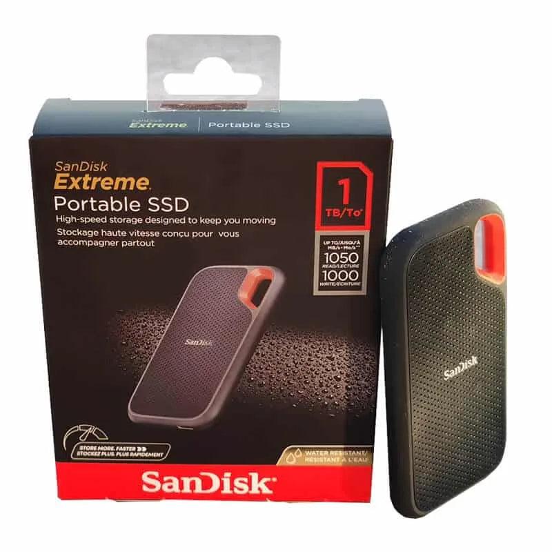 [E61 Extreme-PG-DS] SANDISK E61 Extreme Portable External SSD V2 1TB - High-Speed USB 3.2 Gen 2, Durable IP55 Water &amp; Dust Resistant Black SSD