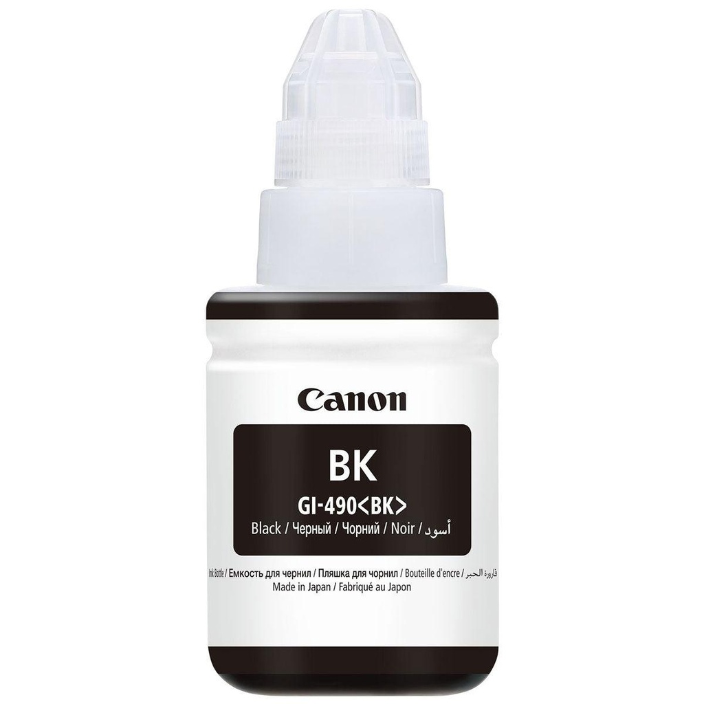 Canon GI-490 Black Ink Bottle Catridge 0666C001AA - PRINTER USES: G2400 / G3400