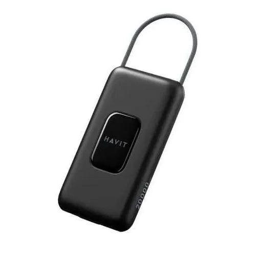 [PB32-RM-HW] Havit PB32 10000mAh Power Bank with Built‑In Type‑C Cable – High‑Capacity Portable Charger with Dual Output and Fast Charging for Smartphones, Tablets, and USB Devices