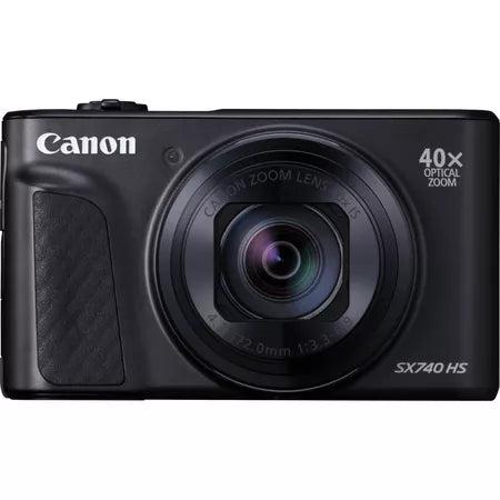 Canon Powershot SX740 Black HS Camera (2955C011) - 20.3 Megapixels, 40x optical zoom, 4K movie resolution