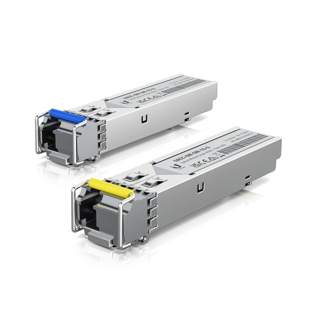 Ubiquiti UACC-OM-SM-1G-S-2 1G Bidirectional Single-Mode Optical Module 2-Pack – Professional Grade SFP Transceiver Modules for Fiber Networking, High Speed Data Transmission, and Enterprise Network Applications
