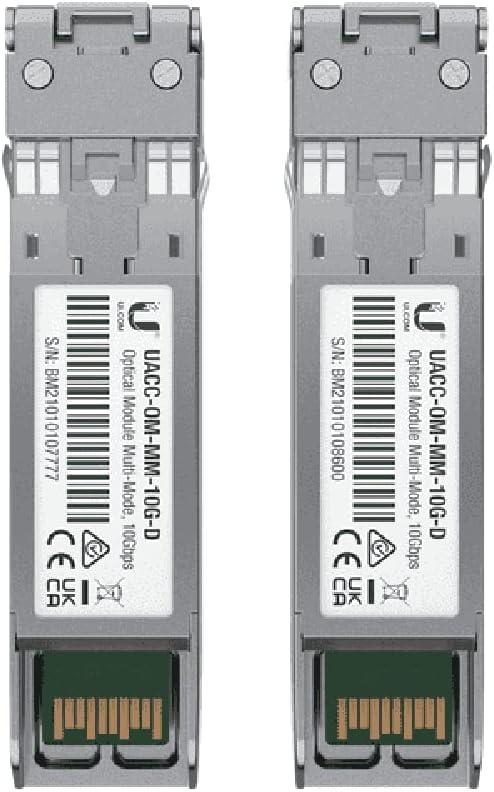Ubiquiti UACC-OM-MM-10G-D-2 10G Multi-Mode Optical Module 2-Pack – Professional Grade SFP+ Transceiver Modules for High Speed Fiber Networking, Data Centers, and Enterprise Network Infrastructure