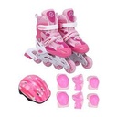 Skating Full Set; skating shoes, helmet, and guard kit for Kids Toddlers -Adjustable skater roller shoes Protective Gear Full Set