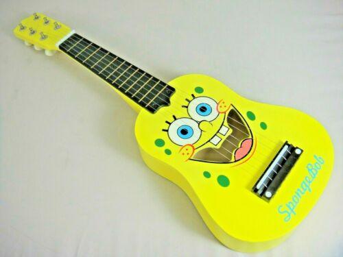 Spongebob Ukulele Guitar For Kids - Nylon Strings, comes with guitar straps & guitar pick