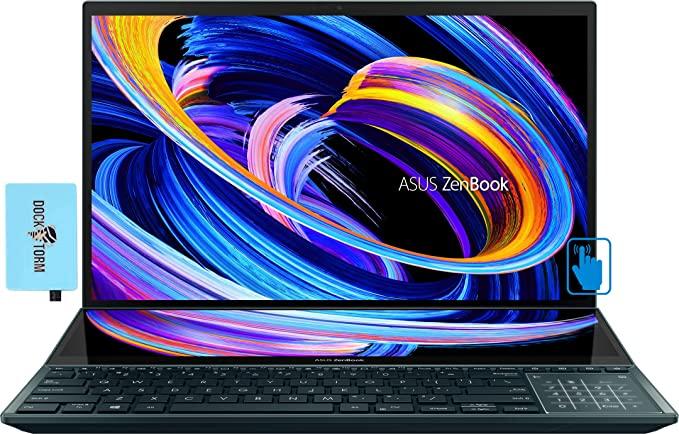 ASUS Zenbook Pro Duo 15 OLED UX582LR-H2017T Laptop (90NB0VR1-M003Z0) - Intel Core i9, 12th Gen (12900H) 1TB SSD, 6GB RAM, 15.6" Inch HD Display, Windows 11 Home, 1-Year Warranty