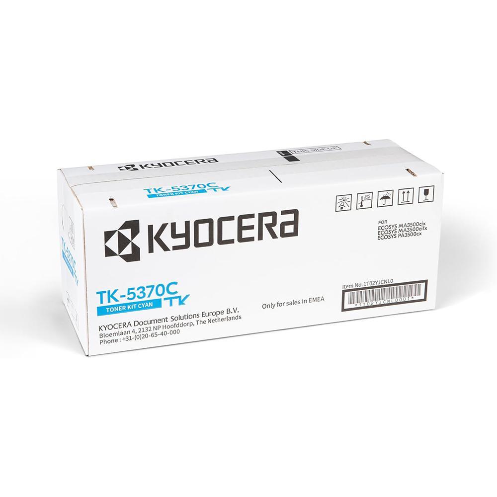 Kyocera TK‑5370C Cyan Toner Cartridge – For Kyocera ECOSYS Printers, Professional Grade Replacement Toner for Office, Home, and Business Printing