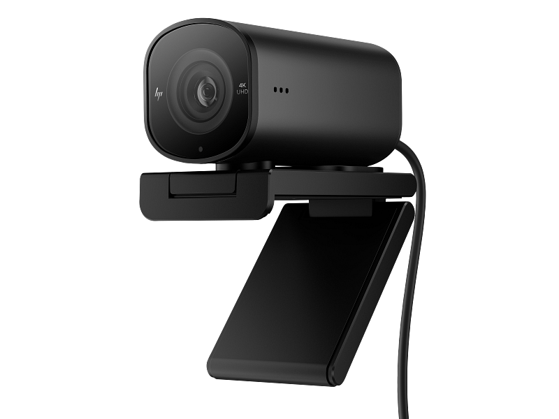 [965-RM-WL] HP 965 4K 8MP UHD Webcam 695J5AA – Professional AI Streaming with HDR, Dual Microphones, and Auto Framing for Video Conferencing, Content Creation, and Live Streaming
