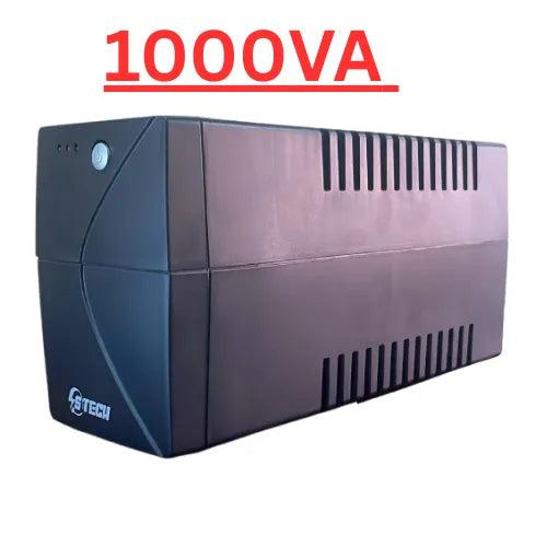 S-TECH SS1K 1000VA 600W Heavy Duty Line Interactive UPS – Power Backup System for Home, Office, Networking, and Electronic Equipment Protection