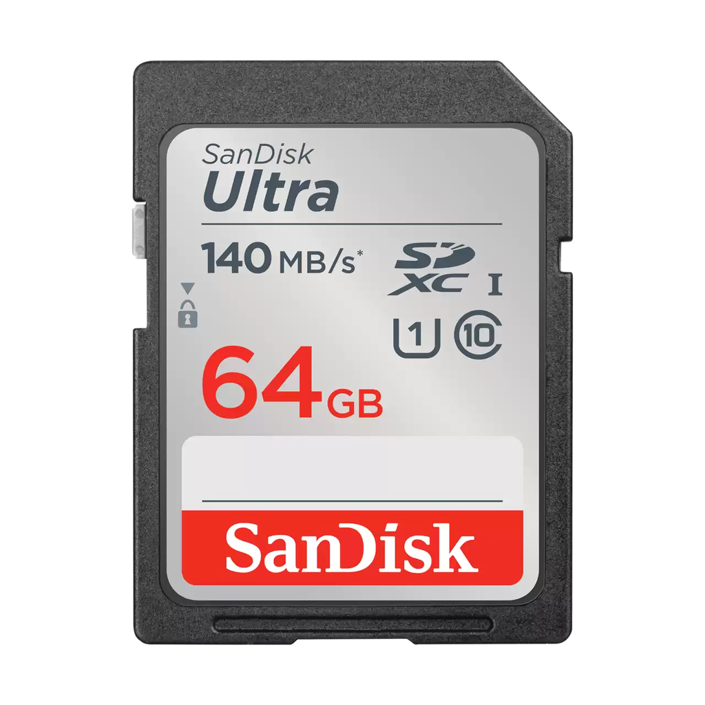 [SDSDUNB-064G-GN6IN-RM-CE] SanDisk Ultra SDSDUNB-064G-GN6IN 64GB SDXC UHS-I 140MB/s Memory Card – High Speed Storage Solution for 4K Video Recording, Photography, Cameras, and Data Transfer Applications