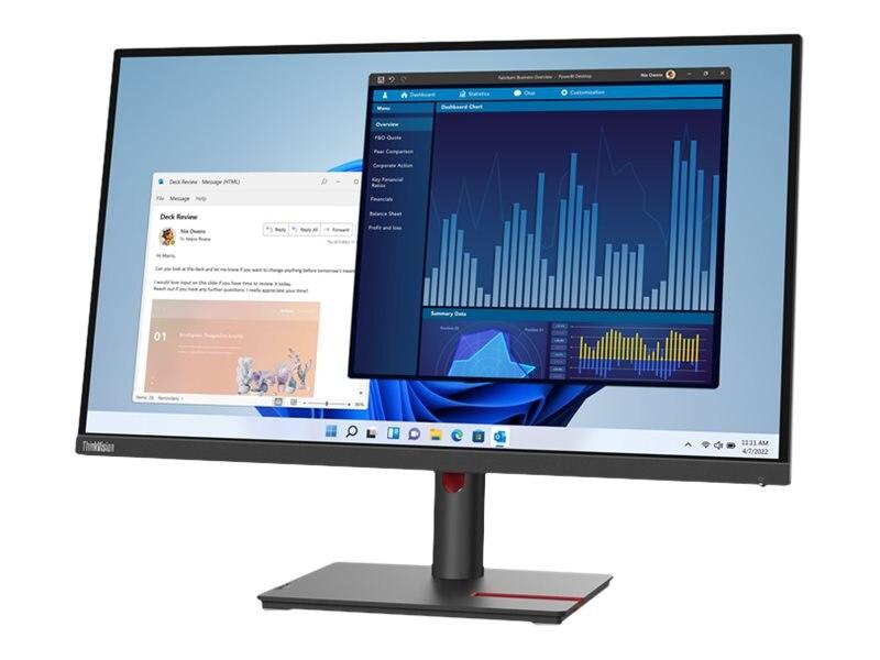 Lenovo ThinkVision S27i-30 27″ FHD Monitor 63DFKAT4UK – Full HD Professional IPS Display for Office Productivity, Business Use, and Home Workstations