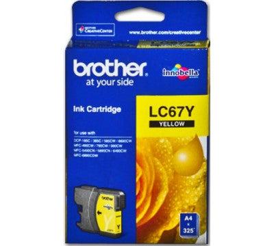 Brother LC67Y Yellow Ink Cartridge