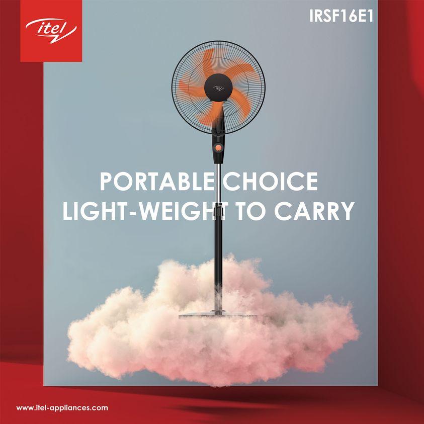 Itel 16 Inch 45W Standing Fan - IRSF16E1